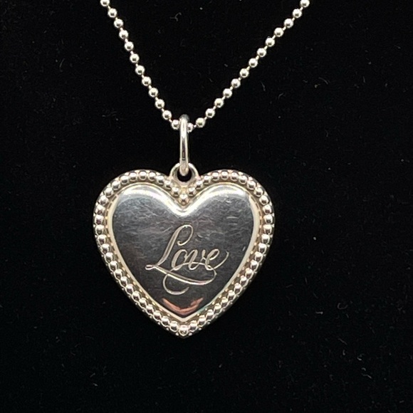 Authentic Vintage Tiffany & Co. Brad Love Necklace - Picture 1 of 11